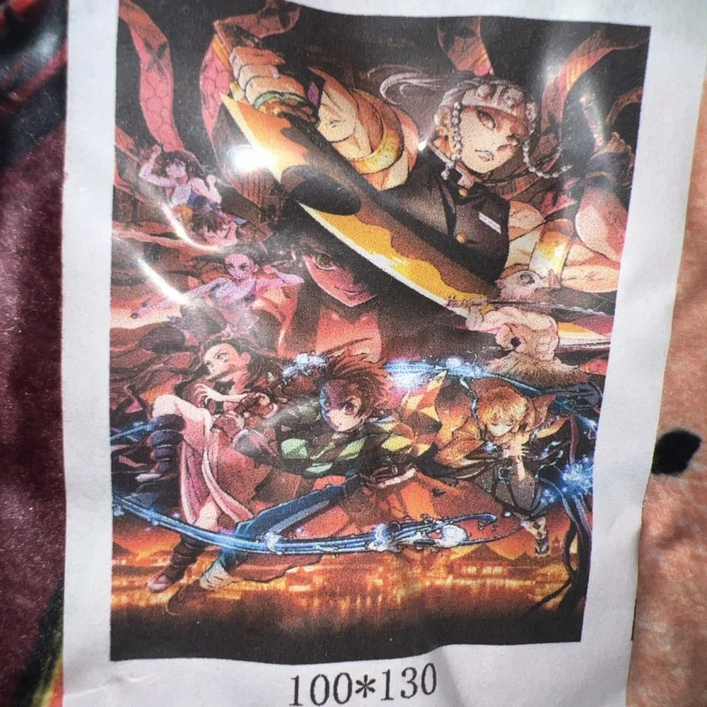 Anime Fleece Plush Throw‎ Blanket 51'' X40''.  100 cm x 130 cm New in shrink rap